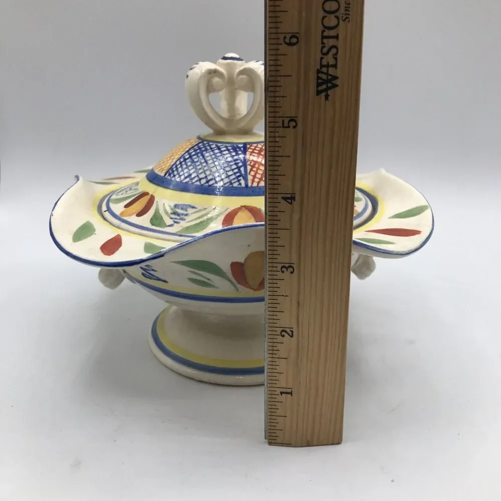 Japan Floral divided Bowl With Lid, Made in Japan‎